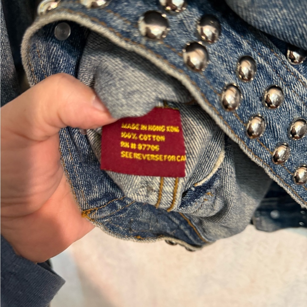 Rare Vintage STONY RIVER Harley Davidson Custom Patches Denim Jacket 80s XL - Picture 12 of 12